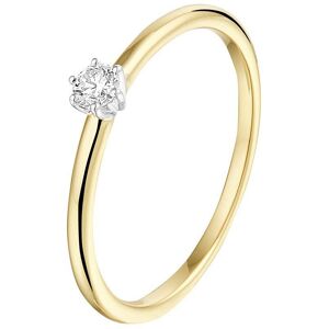 Quickjewels Huiscollectie Goud ring diamant 0.10ct h si 14K bicolor goud geel/wit 4208555 Quickjewels Huiscollectie Goud ring diamant 0.10ct h si 14K bicolor goud geel/wit 4208555