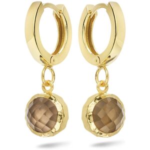 Casa Jewelry Casa TK.9001.00 - Amalfi Rookkwarts Goudkleur - Oorbellen Casa Jewelry Casa TK.9001.00 - Amalfi Rookkwarts Goudkleur - Oorbellen