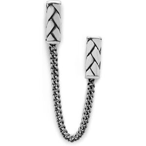 BUDDHA TO BUDDHA 419 One - George Double Earstud Silver Single Piece - Oorbel BUDDHA TO BUDDHA 419 One - George Double Earstud Silver Single Piece - Oorbel