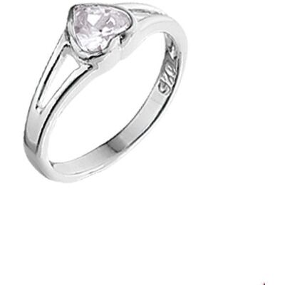 Quickjewels Huiscollectie Zilver ring hart zirkonia zilver wit 1014902 Quickjewels Huiscollectie Zilver ring hart zirkonia zilver wit 1014902