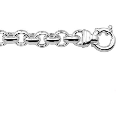 Quickjewels Huiscollectie Zilver armband jasseron 6 mm met groot springslot zilver wit 1017488 Quickjewels Huiscollectie Zilver armband jasseron 6 mm met groot springslot zilver wit 1017488