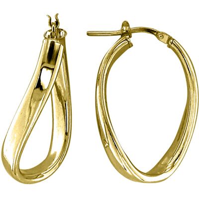 MY iMenso 1201871- Creoli creol Onda- Goldplating Oorbellen MY iMenso 1201871- Creoli creol Onda- Goldplating Oorbellen