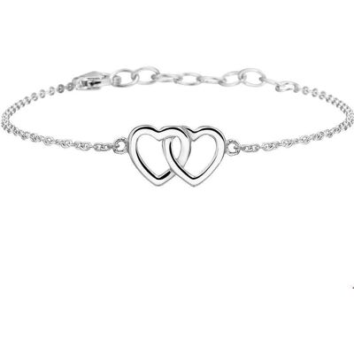 Quickjewels Huiscollectie Zilver armband hart 13 + 3 cm zilver gerhodineerd 1324381 Quickjewels Huiscollectie Zilver armband hart 13 + 3 cm zilver gerhodineerd 1324381
