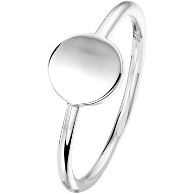 Quickjewels Huiscollectie Zilver ring rondje zilver gerhodineerd 1333215 Quickjewels Huiscollectie Zilver ring rondje zilver gerhodineerd 1333215