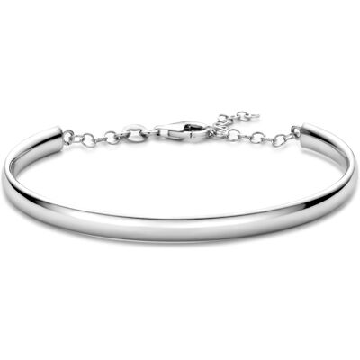 Quickjewels Huiscollectie Zilver Zilver Gerhodineerde armband spang 5 x 63 mm 1341633 Quickjewels Huiscollectie Zilver Zilver Gerhodineerde armband spang 5 x 63 mm 1341633