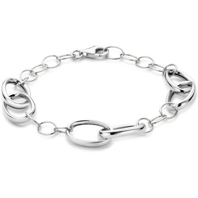 Quickjewels Huiscollectie Zilver Zilver Gerhodineerde armband 11 mm 19 cm 1341745 Quickjewels Huiscollectie Zilver Zilver Gerhodineerde armband 11 mm 19 cm 1341745
