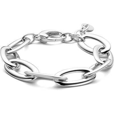 Quickjewels Huiscollectie Zilver Zilver Gerhodineerde armband 13,5 mm 18 + 3 cm 1342086 Quickjewels Huiscollectie Zilver Zilver Gerhodineerde armband 13,5 mm 18 + 3 cm 1342086