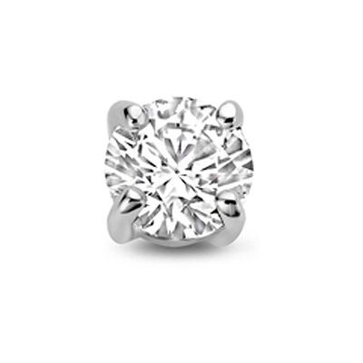 Quickjewels Huiscollectie Zilver Zilver Gerhodineerde flat back piercing zirkonia 1342158 Quickjewels Huiscollectie Zilver Zilver Gerhodineerde flat back piercing zirkonia 1342158