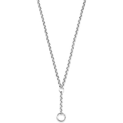 Quickjewels Huiscollectie Zilver Zilver Gerhodineerde y-collier connector 46 cm 1342343 Quickjewels Huiscollectie Zilver Zilver Gerhodineerde y-collier connector 46 cm 1342343