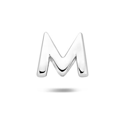 Quickjewels Huiscollectie Zilver Zilver Gerhodineerde flat back piercing letter 6 mm 1342423 Quickjewels Huiscollectie Zilver Zilver Gerhodineerde flat back piercing letter 6 mm 1342423