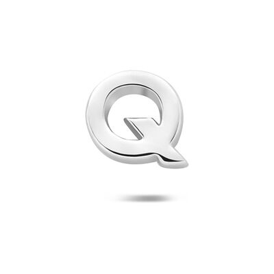 Quickjewels Huiscollectie Zilver Zilver Gerhodineerde flat back piercing letter 6 mm 1342427 Quickjewels Huiscollectie Zilver Zilver Gerhodineerde flat back piercing letter 6 mm 1342427