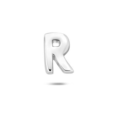 Quickjewels Huiscollectie Zilver Zilver Gerhodineerde flat back piercing letter 6 mm 1342428 Quickjewels Huiscollectie Zilver Zilver Gerhodineerde flat back piercing letter 6 mm 1342428