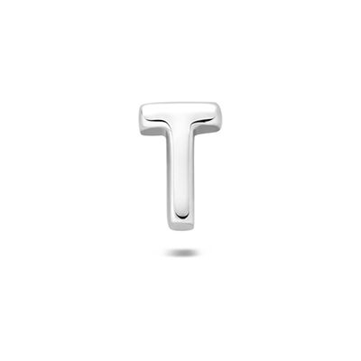 Quickjewels Huiscollectie Zilver Zilver Gerhodineerde flat back piercing letter 6 mm 1342430 Quickjewels Huiscollectie Zilver Zilver Gerhodineerde flat back piercing letter 6 mm 1342430