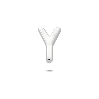 Quickjewels Huiscollectie Zilver Zilver Gerhodineerde flat back piercing letter 6 mm 1342435 Quickjewels Huiscollectie Zilver Zilver Gerhodineerde flat back piercing letter 6 mm 1342435