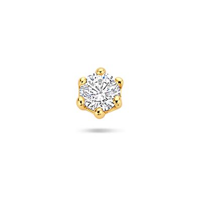 Quickjewels Huiscollectie Zilver zilver verguld (geel) flat back piercing zirkonia 1 micron 3,5 mm 2104173 Quickjewels Huiscollectie Zilver zilver verguld (geel) flat back piercing zirkonia 1 micron 3,5 mm 2104173
