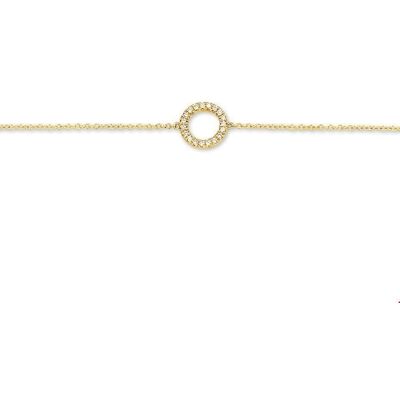 Quickjewels Huiscollectie Goud armband diamant 0.06ct h p1 16,5-17,5-18,5 cm 14K geelgoud 4015987 Quickjewels Huiscollectie Goud armband diamant 0.06ct h p1 16,5-17,5-18,5 cm 14K geelgoud 4015987