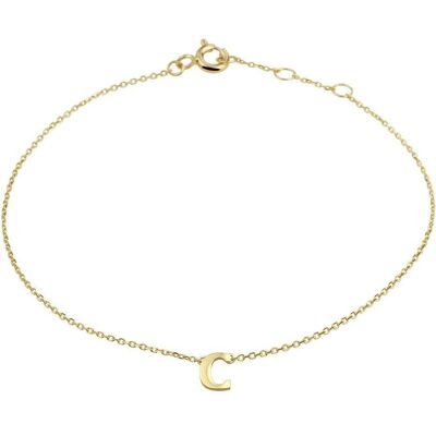 Quickjewels Huiscollectie Goud armband letter 16,5 - 17,5 - 18,5 cm 14K geelgoud 4021341 Quickjewels Huiscollectie Goud armband letter 16,5 - 17,5 - 18,5 cm 14K geelgoud 4021341