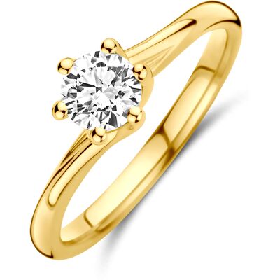 Quickjewels Huiscollectie Goud 14K geelgoud ring lab grown diamant 0.50ct g vs 4034947 18.50 Quickjewels Huiscollectie Goud 14K geelgoud ring lab grown diamant 0.50ct g vs 4034947 18.50
