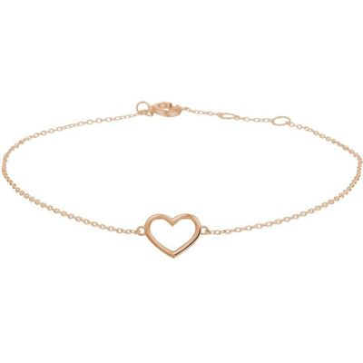 Quickjewels Huiscollectie Goud armband hart 16 - 17 - 18 cm 14K roségoud 4401178 Quickjewels Huiscollectie Goud armband hart 16 - 17 - 18 cm 14K roségoud 4401178