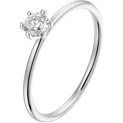 Quickjewels Huiscollectie Goud Witgoud Palladium Ring diamant 0.245ct H SI 4600112 Quickjewels Huiscollectie Goud Witgoud Palladium Ring diamant 0.245ct H SI 4600112