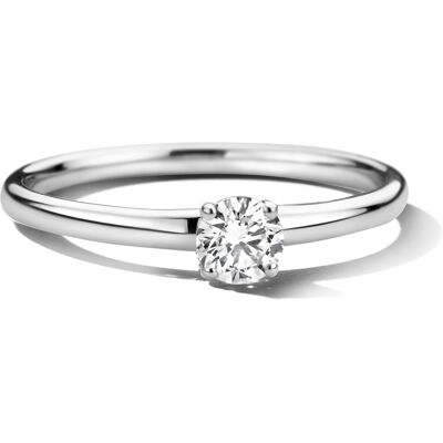 Quickjewels Huiscollectie Goud ring lab grown diamant 0.25ct h si 14K wit met palladium 4600124 Quickjewels Huiscollectie Goud ring lab grown diamant 0.25ct h si 14K wit met palladium 4600124