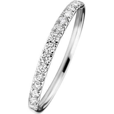 Quickjewels Huiscollectie Goud aanschuifring lab grown diamant 0.255ct h si 14K wit met palladium 4600140 Quickjewels Huiscollectie Goud aanschuifring lab grown diamant 0.255ct h si 14K wit met palladium 4600140