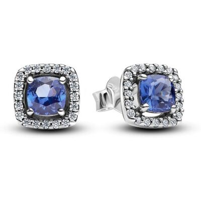 Pandora 293551C01 - Sparkling Square Blue Halo - Oorstekers Pandora 293551C01 - Sparkling Square Blue Halo - Oorstekers