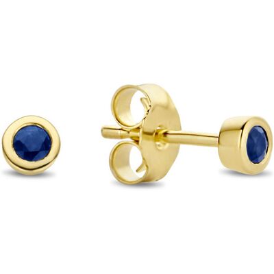 Jackie Gold - Sapphire Studs JKE20.009 - Oorbellen Jackie Gold - Sapphire Studs JKE20.009 - Oorbellen