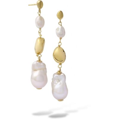 Casa Jewelry Casa PO.3043.00 - Nouveau Goudkleur - Oorbellen Casa Jewelry Casa PO.3043.00 - Nouveau Goudkleur - Oorbellen