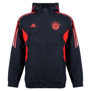 Adidas Bayern Munchen All Weather Jack 2022-2023 - Zwart/Rood