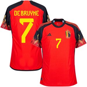 Adidas België Authentic Heat.RDY Shirt Thuis 2022-2023 + De Bruyne 7 - M