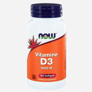 Now Foods Vitamine D3 (1000 IU) - Now Foods - 180 Softgels