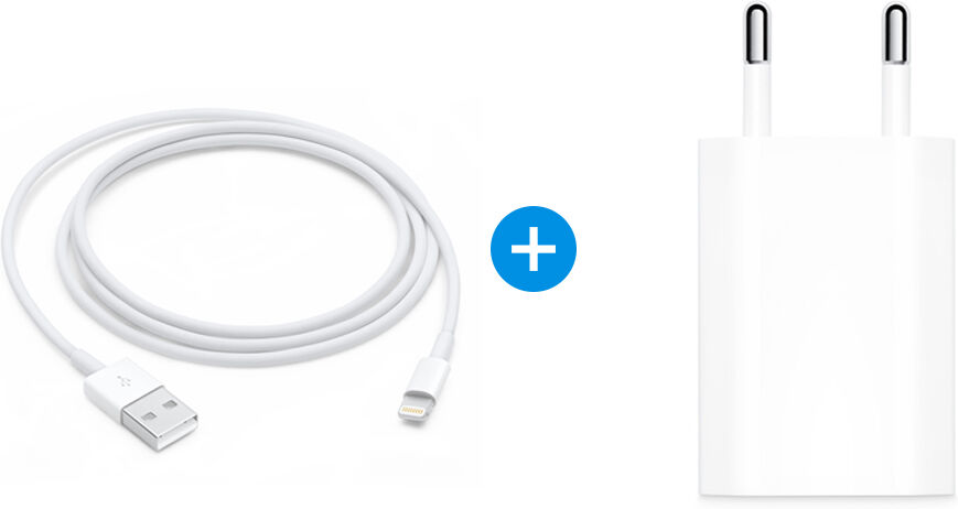 Apple USB Adapter 10W + Apple Lightning naar USB-A Kabel - 1 Meter