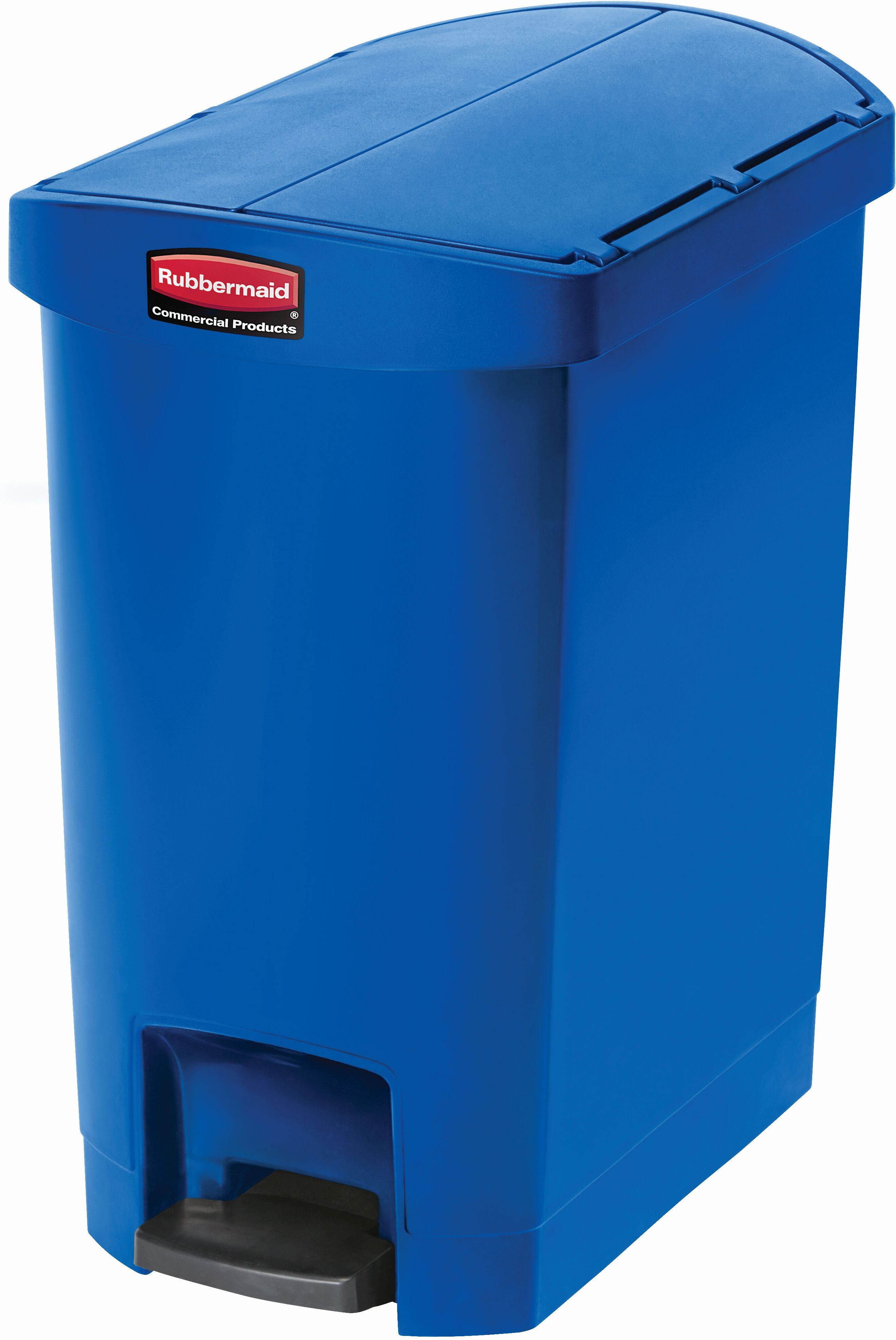 Rubbermaid Slim Jim Step On container End Step kunststof 30 ltr, Rubbermaid, model: VB 224368, blauw