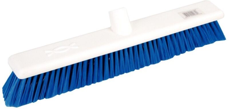 Jantex Bezem blauw Jantex, zacht, hygiënisch, 45cm, voor steel: DN819