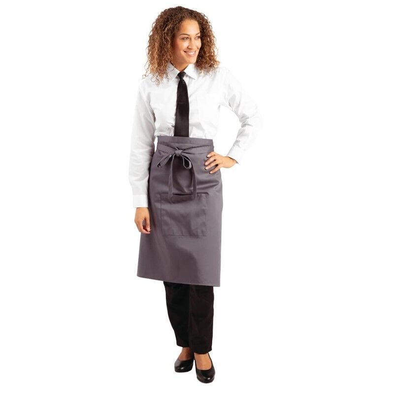 Whites Chefs Clothing Whites standaard sloof grijs, 70(l) x 100(b)cm
