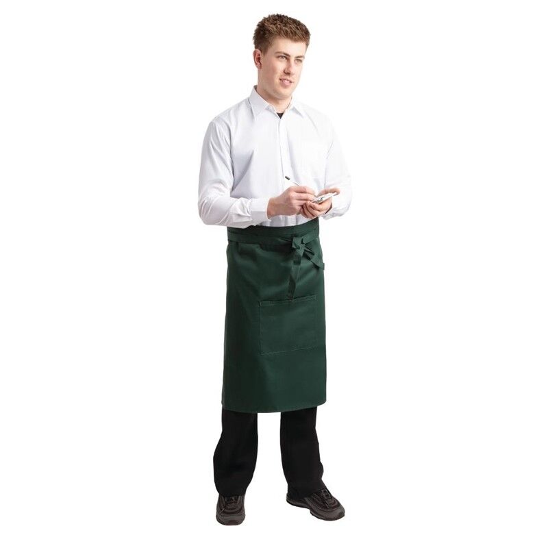 Whites Chefs Clothing Whites standaard sloof groen, 70(l) x 100(b)cm