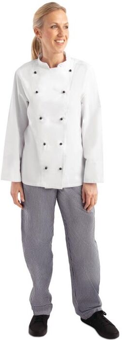 Whites Chefs Clothing Whites Chicago unisex koksbuis lange mouw wit S, Borstomvang: 92-97cm