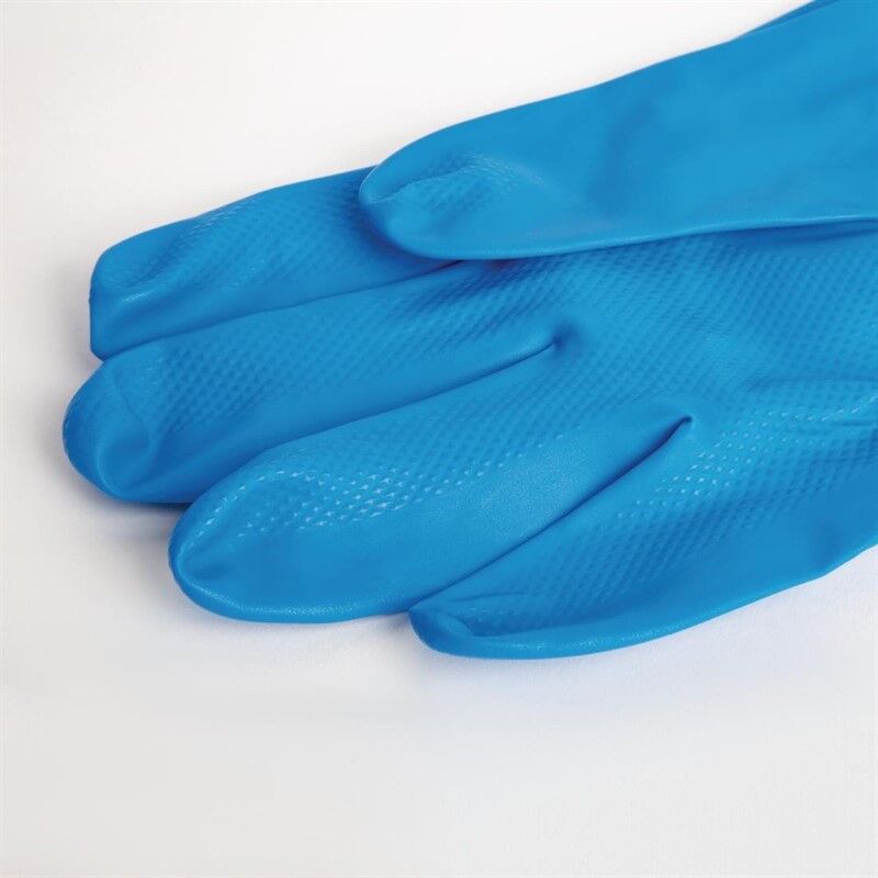 MAPA Ultranitril 475 waterdichte handschoenen voor schoonmaak of voedselbereiding blauw - L