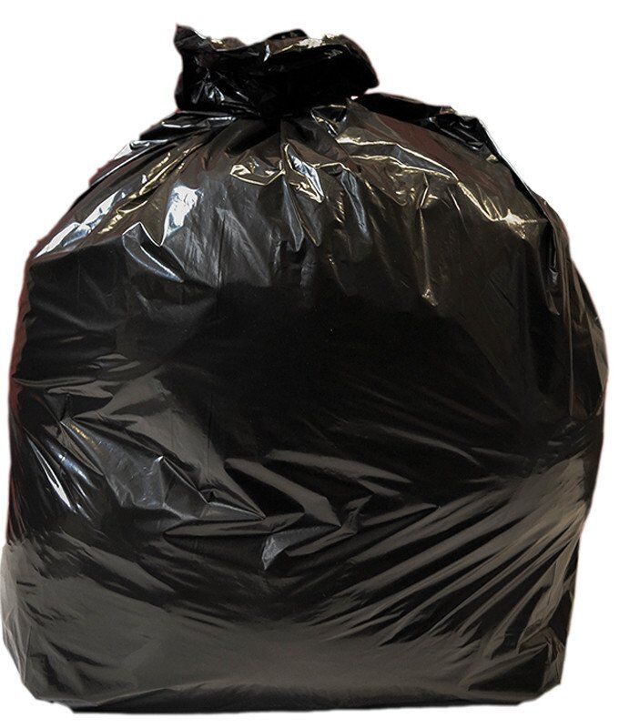 Jantex middelzware kwaliteit vuilniszakken 10kg zwart (10 zakken op een rol)