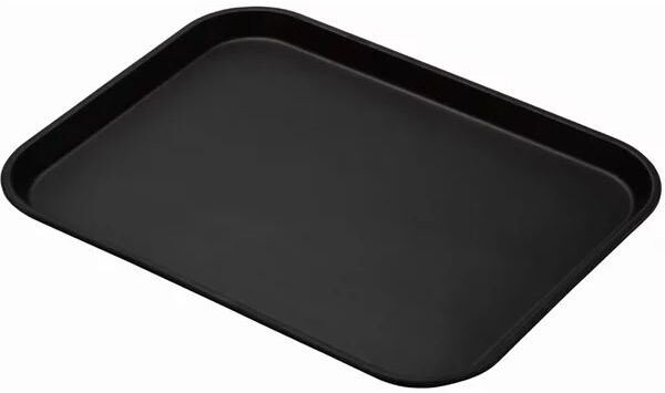 Cambro Treadlite rechthoekig antislip glasvezel dienblad zwart 45,7x35,5cm