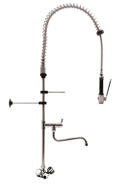 HVS-Select Voorspoeldouche met draaiknoppen en zwenkkraan 120cm, 120(h)cm