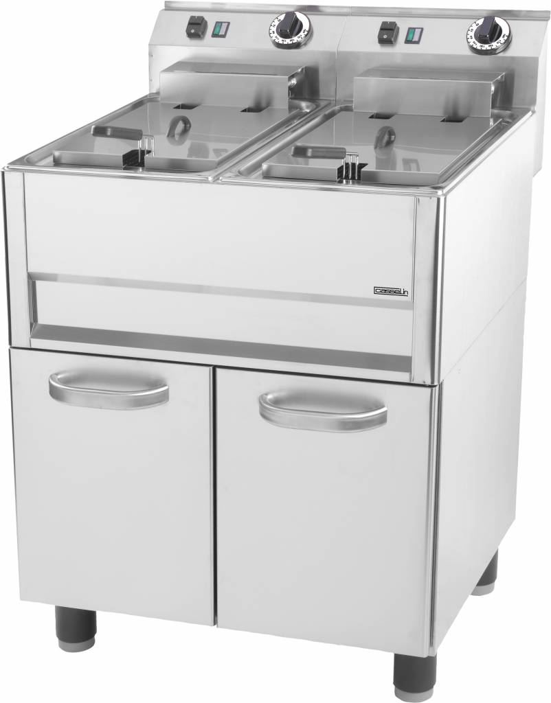 Casselin Friteuse Casselin, elektrisch,  2x8L, 64(b)x92(h)x60(d), 400V/6kW