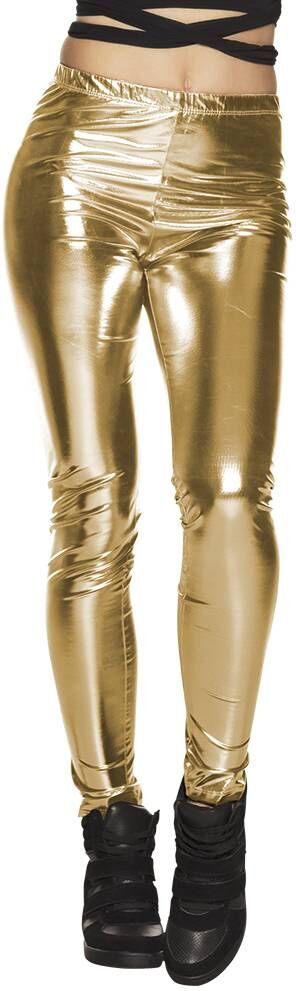 Legging glans goud