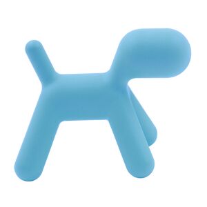 domini kinderstoel Puppy chair klein blauw - 57 x 34 x 45 zithoogte 31cm - polyethyleen