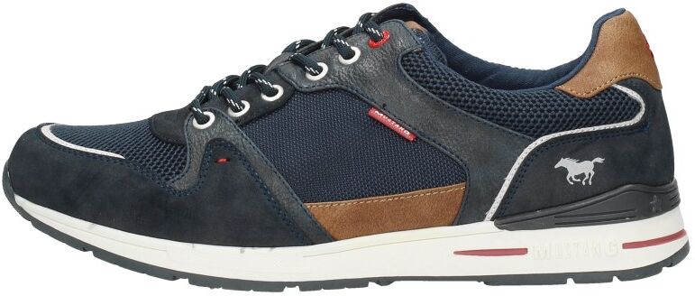 Mustang - Heren Sneakers  - Blauw - Size: 46 - male