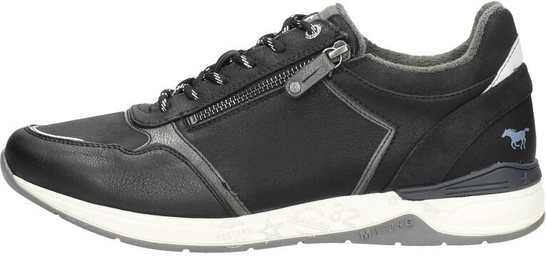 Mustang - Heren Sneakers  - Zwart - Size: 43 - male