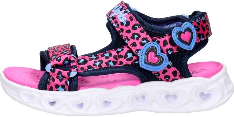 Skechers - Heart Lights Sandals Savvy Cat  - Roze - Size: 35 - girls