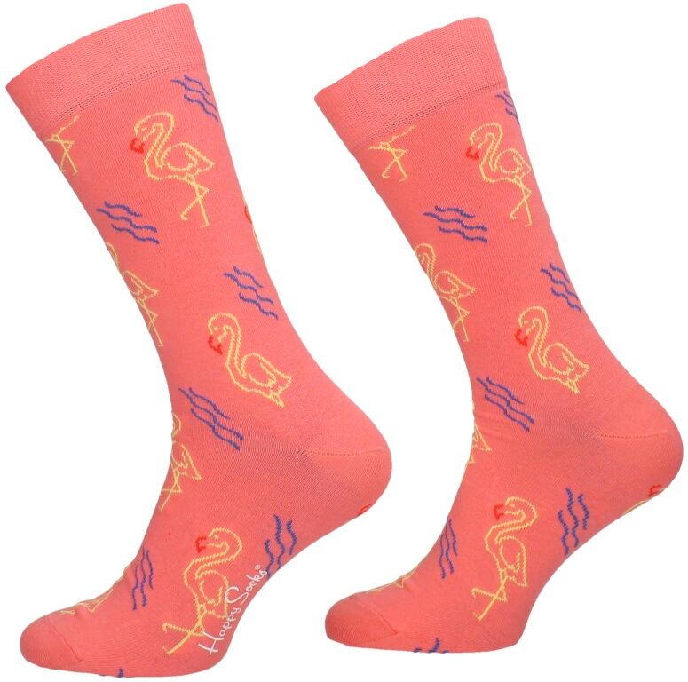 Happy Socks - Flamingo Sock  - Licht roze - Size: 36-40 - unisex