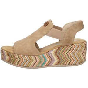 Rieker - Sandalen Hak Beige 36 female Rieker - Sandalen Hak Beige 36 female